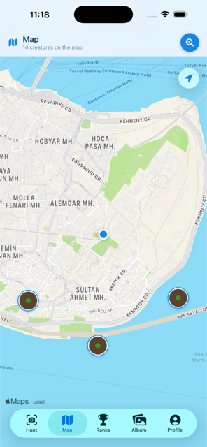 BugClash dünya haritası ekranı